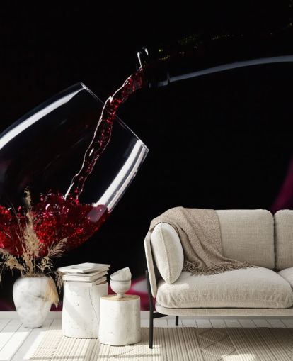 Red Wine in Glass Wallpaper