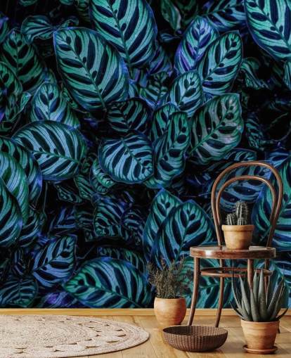 Papel pintado Hoja rayada