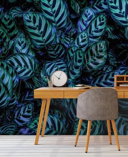 Papel pintado Hoja rayada Papel pintado Hoja rayada