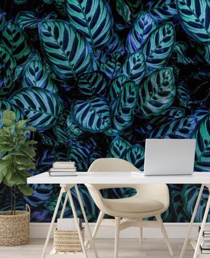 Papel pintado Hoja rayada