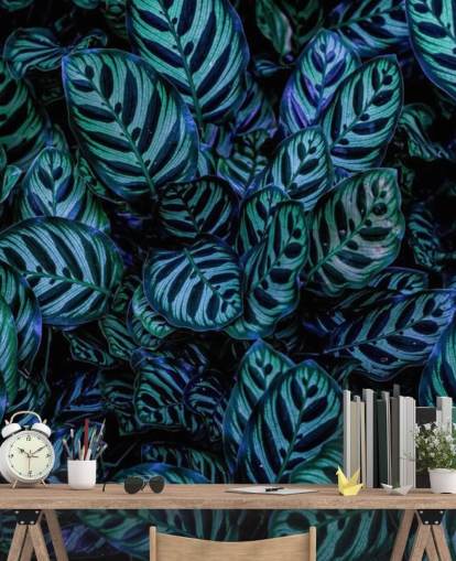 Papel pintado Hoja rayada