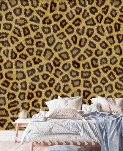 Leopard Print Veggmaleri