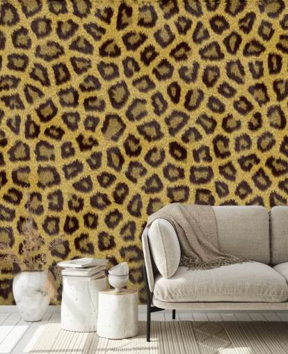 Decorazione murale con stampa leopardata Decorazione murale con stampa leopardata