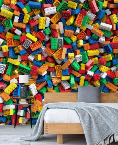 papel tapiz de montón de ladrillos de juguete papel tapiz de montón de ladrillos de juguete