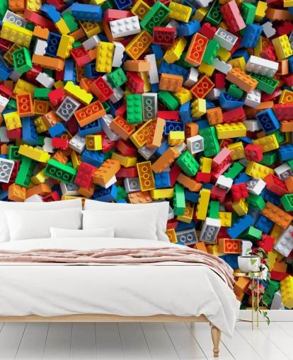 pile of toy bricks wallpaper