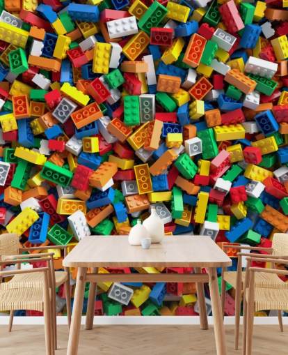 pile of toy bricks wallpaper