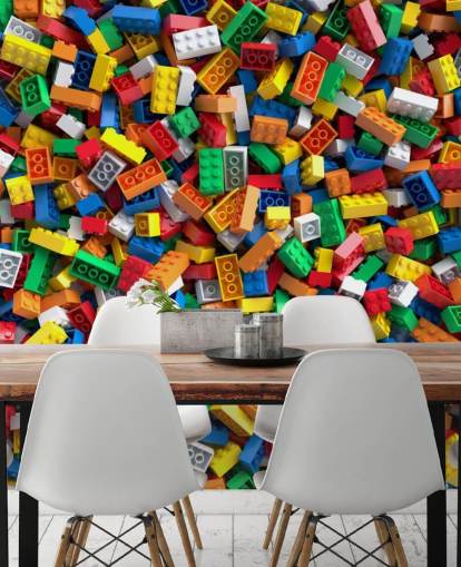 pile of toy bricks wallpaper