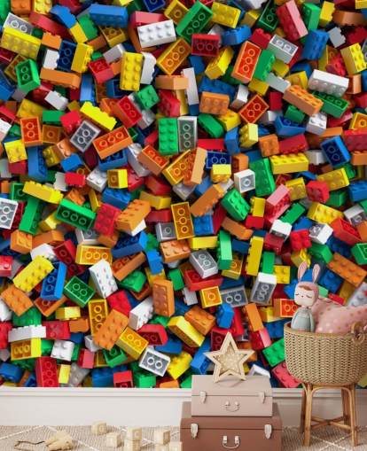 pile of toy bricks wallpaper