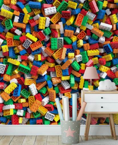 pile of toy bricks wallpaper