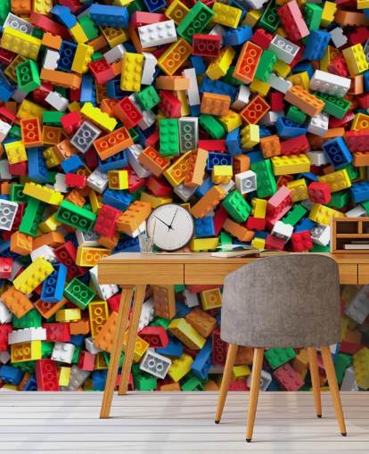 pile of toy bricks wallpaper