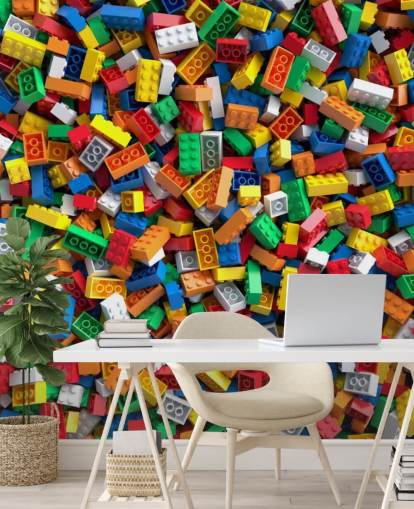 pile of toy bricks wallpaper