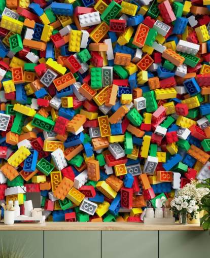 pile of toy bricks wallpaper