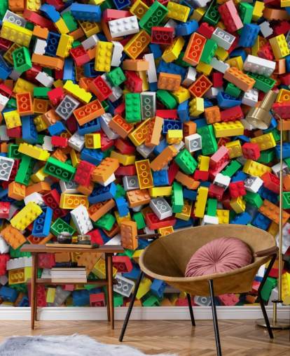 pile of toy bricks wallpaper