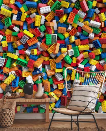 pile of toy bricks wallpaper