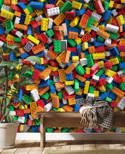 pile of toy bricks wallpaper