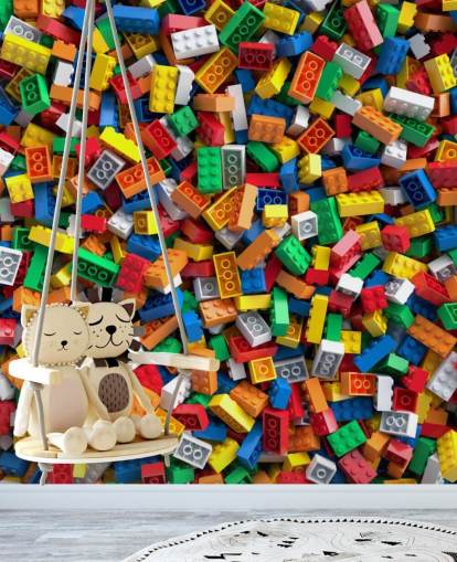 pile of toy bricks wallpaper