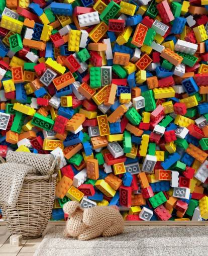 pile of toy bricks wallpaper