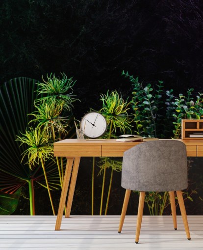 Plantas tropicales iluminadas por la luna Plantas tropicales iluminadas por la luna