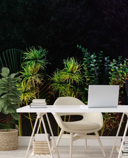 Moonlit Tropical Plants