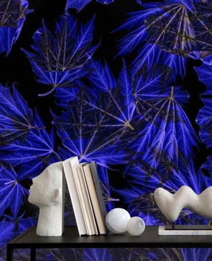 Mural de pared Hojas de arce azul