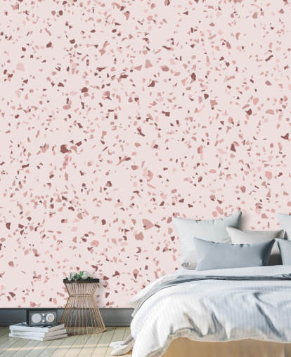 Pink og Plum Lilla Terrazzo Baggrund Pink og Plum Lilla Terrazzo Baggrund