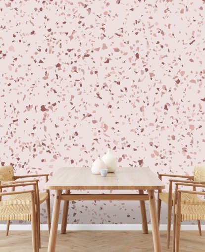 Rosa og plomme lilla Terrazzo Bakgrunn Rosa og plomme lilla Terrazzo Bakgrunn