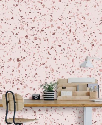 Rosa og plomme lilla Terrazzo Bakgrunn Rosa og plomme lilla Terrazzo Bakgrunn