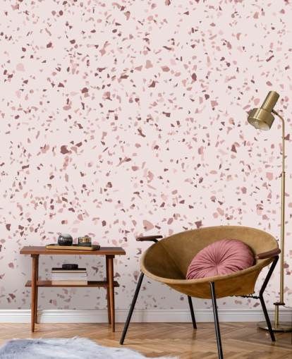 Pink og Plum Lilla Terrazzo Baggrund Pink og Plum Lilla Terrazzo Baggrund