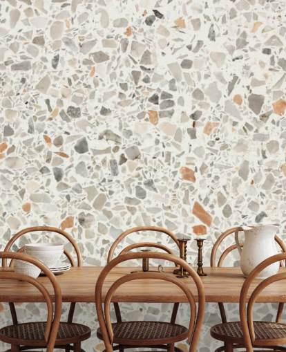 Papel de parede cinza, marrom e branco Papel de parede cinza, marrom e branco