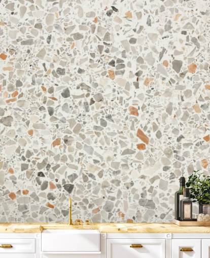 Papier peint gris, marron et blanc Papier peint gris, marron et blanc
