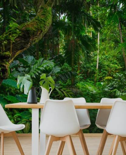 grüne Dschungel-Tapete