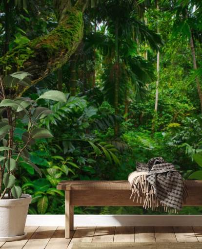 bladgrøn jungle tapet bladgrøn jungle tapet