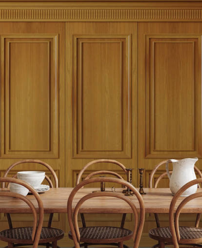papel pintado de panel de madera natural