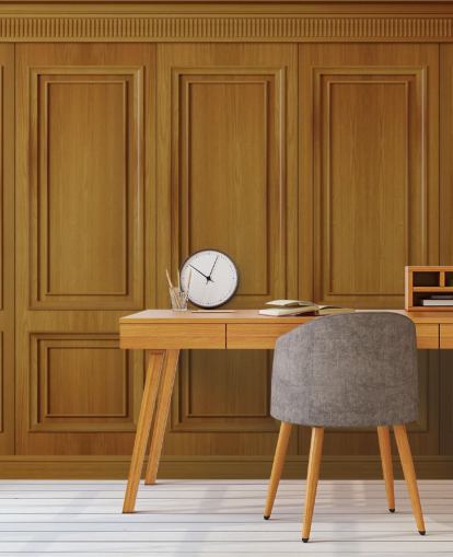 natuurlijk houten paneelbehang