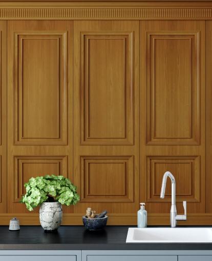 natural wood panel wallpaper