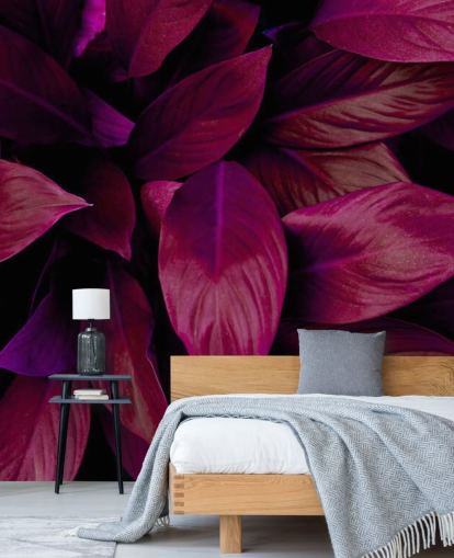 Purple Leaves Jungle Wallpaper