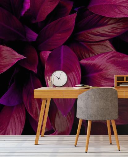 Purple Leaves Jungle Wallpaper