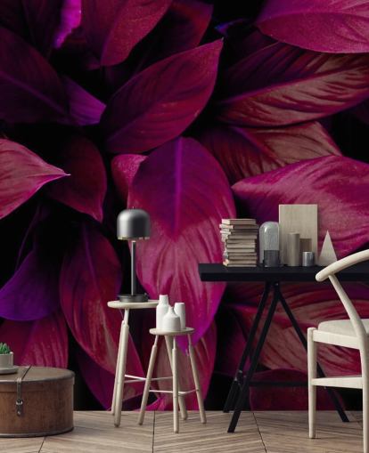 Purple Leaves Jungle Behang Purple Leaves Jungle Behang