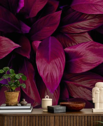 Purple Leaves Jungle Wallpaper