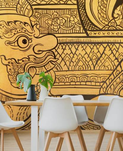 Traditional Thai Style Painting wall mural