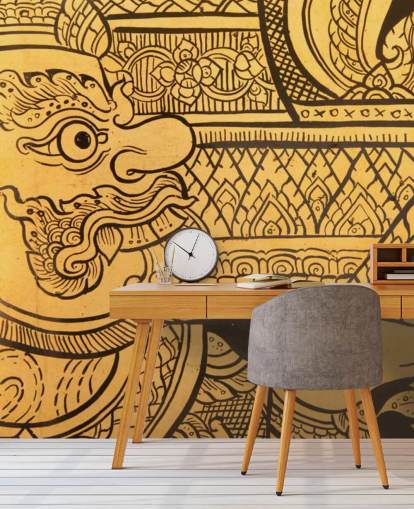 Traditional Thai Style Painting wall mural