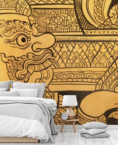 Traditional Thai Style Painting wall mural Traditional Thai Style Painting wall mural