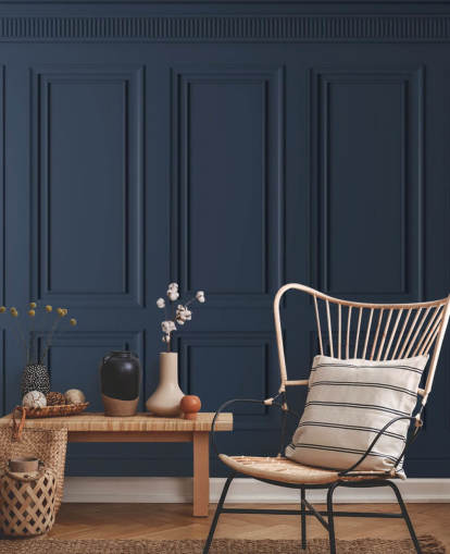 dark blue customisable wood panel wallpaper mural called Dark Blue Panel for lounges or bedrooms dark blue customisable wood panel wallpaper mural called Dark Blue Panel for lounges or bedrooms