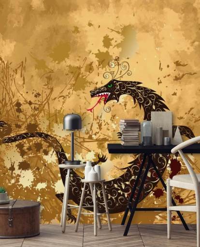 Rustic Dragon Wallpaper