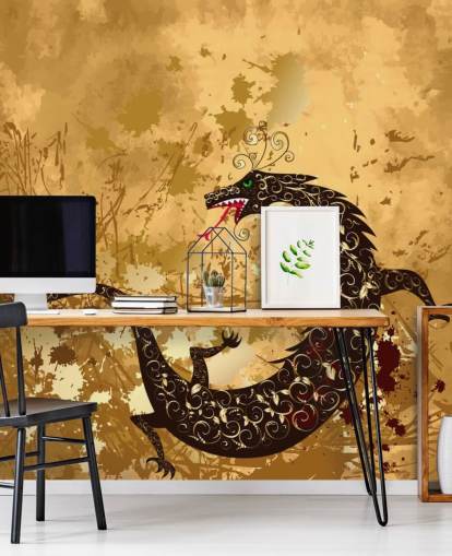 Rustic Dragon Wallpaper