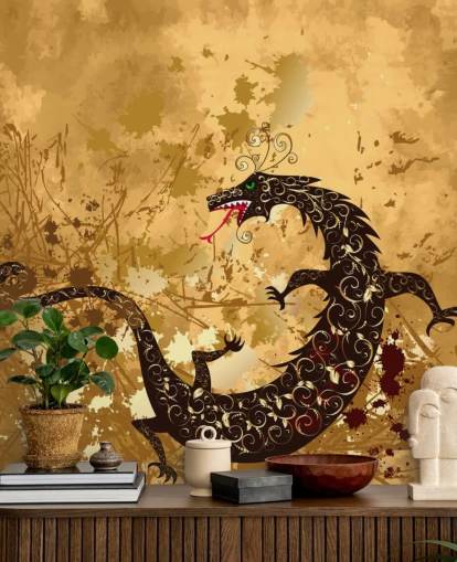Rustic Dragon Wallpaper
