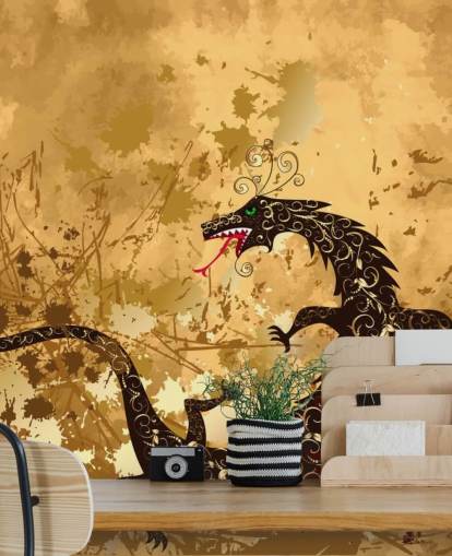 Rustik Dragon Baggrund Rustik Dragon Baggrund