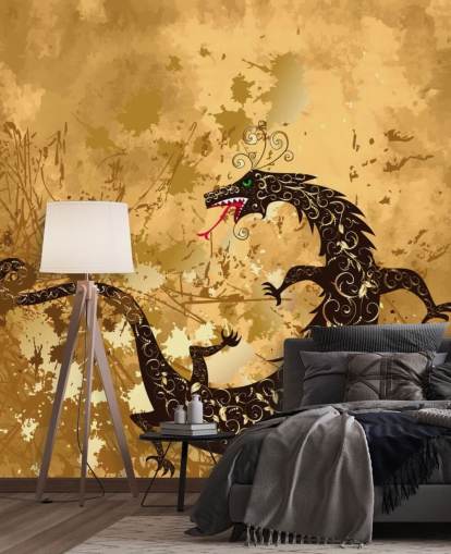 Papier peint Rustic Dragon Papier peint Rustic Dragon