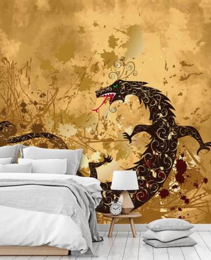 Papier peint Rustic Dragon Papier peint Rustic Dragon