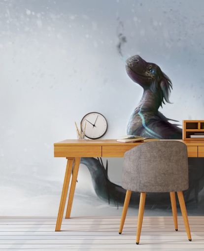 smiling baby dragon sat on snow with blue streaked scales puffing out smoke wallpaper smiling baby dragon sat on snow with blue streaked scales puffing out smoke wallpaper